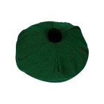 Solid Green Tartan Tam o' Shatner Tammy Hat Flat Bonnet - Image 2