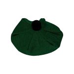 Solid Green Tartan Tam o' Shatner Tammy Hat Flat Bonnet - Image 3