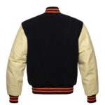 Letterman Jacket Black Wool & Leather Sleeves - Image 2