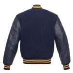 Varsity Letterman Baseball Dark Blue Wool & Leather Sleeves - Image 2