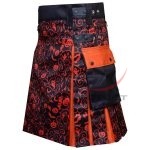 Custom-Made Utility Halloween Costume | Men's Handcrafted Gothic Hybrid Kilt - Image 4