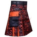Custom-Made Utility Halloween Costume | Men's Handcrafted Gothic Hybrid Kilt - Image 3