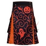 Handcrafted Halloween Costume Custom-Made Men's Gothic Hybrid Utility Kilt