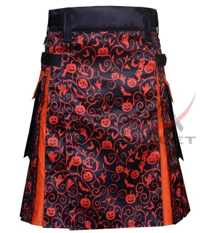 Men's Handcrafted Gothic Hybrid Kilt | Custom-Made Utility Halloween Costume